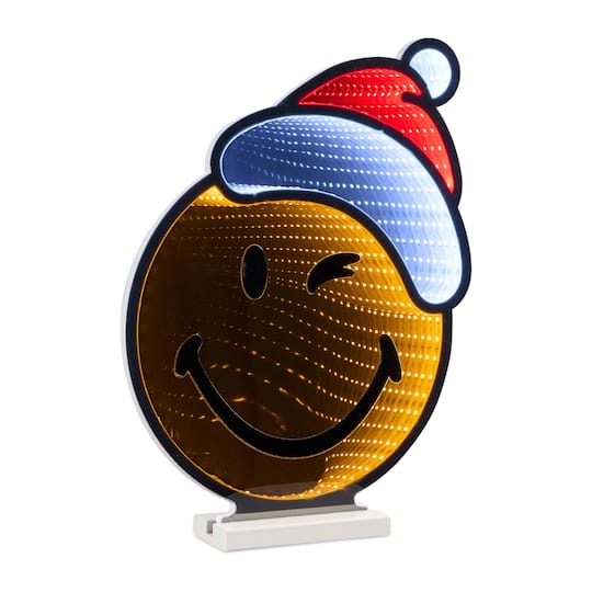 SmileyWorld® 16" Icon with Santa Hat EkkoLight